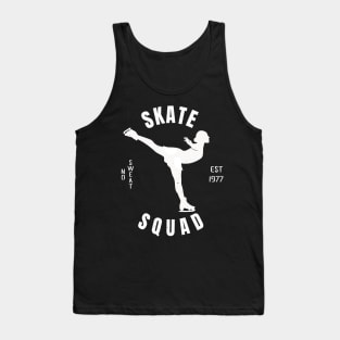 Girls Ice Skate Squad Girls Ice Skating Gift Tank Top